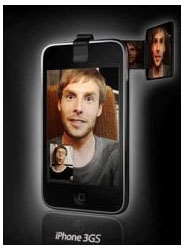 Un accessoire permettant de réaliser des appels visio avec l'iPhone 3GS